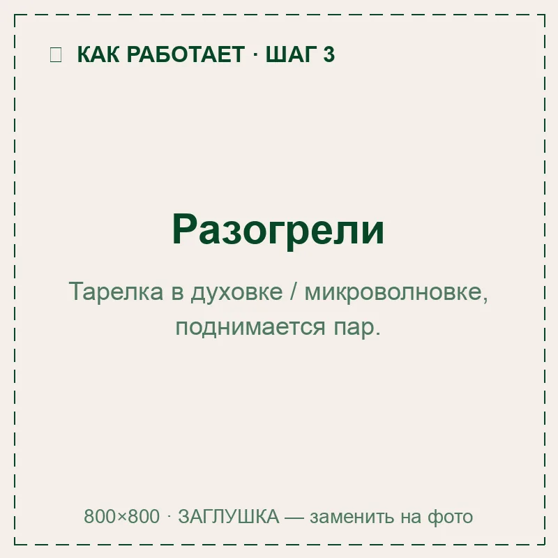 Разогрев блюда